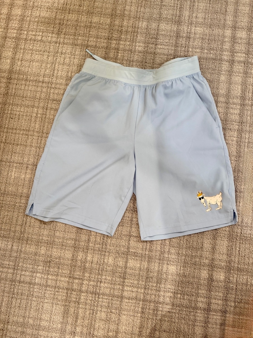 GOAT USA Light Blue Boy’s Athletic Shorts